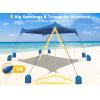 image:imageGorich Beach Tent Sun Shelter with 8 Sandbags UPF50 Protection amp Windproof Pop Up Beach Canopy Tent Sun Shade for Family Travel amp Camping Easy Setup Canopy UmbrellaNavy