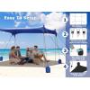 image:imageGorich Beach Tent Sun Shelter with 8 Sandbags UPF50 Protection amp Windproof Pop Up Beach Canopy Tent Sun Shade for Family Travel amp Camping Easy Setup Canopy UmbrellaDark Blue