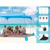 image:imageGorich Beach Tent Sun Shelter with 8 Sandbags UPF50 Protection amp Windproof Pop Up Beach Canopy Tent Sun Shade for Family Travel amp Camping Easy Setup Canopy UmbrellaSkyblue