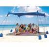 image:imageGorich Beach Tent Sun Shelter with 8 Sandbags UPF50 Protection amp Windproof Pop Up Beach Canopy Tent Sun Shade for Family Travel amp Camping Easy Setup Canopy UmbrellaNavy