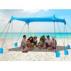 image:imageGorich Beach Tent Sun Shelter with 8 Sandbags UPF50 Protection amp Windproof Pop Up Beach Canopy Tent Sun Shade for Family Travel amp Camping Easy Setup Canopy UmbrellaSkyblue