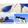 image:imageGorich Beach Tent Sun Shelter with 8 Sandbags UPF50 Protection amp Windproof Pop Up Beach Canopy Tent Sun Shade for Family Travel amp Camping Easy Setup Canopy UmbrellaDark Blue