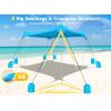 image:imageGorich Beach Tent Sun Shelter with 8 Sandbags UPF50 Protection amp Windproof Pop Up Beach Canopy Tent Sun Shade for Family Travel amp Camping Easy Setup Canopy UmbrellaSkyblue
