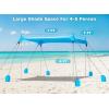 image:imageGorich Beach Tent Sun Shelter with 8 Sandbags UPF50 Protection amp Windproof Pop Up Beach Canopy Tent Sun Shade for Family Travel amp Camping Easy Setup Canopy UmbrellaSkyblue