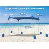 image:imageGorich Beach Tent Sun Shelter with 8 Sandbags UPF50 Protection amp Windproof Pop Up Beach Canopy Tent Sun Shade for Family Travel amp Camping Easy Setup Canopy UmbrellaNavy
