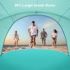 image:imageGorich Beach Tent Sun Shelter with UPF50 UV Protection for 1234567 Person Lightweight amp Portable Beach Shade Canopy with 2 Zippered Doors Easy Setup Family Beach UmbrellaTurquoise