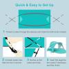 image:imageGorich Beach Tent Sun Shelter with UPF50 UV Protection for 1234567 Person Lightweight amp Portable Beach Shade Canopy with 2 Zippered Doors Easy Setup Family Beach UmbrellaTurquoise