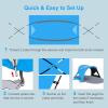 image:imageGorich Beach Tent Sun Shelter with UPF50 UV Protection for 1234567 Person Lightweight amp Portable Beach Shade Canopy with 2 Zippered Doors Easy Setup Family Beach UmbrellaDark ShelterSkyblue