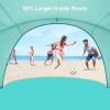 image:imageGorich Beach Tent Sun Shelter with UPF50 UV Protection for 1234567 Person Lightweight amp Portable Beach Shade Canopy with 2 Zippered Doors Easy Setup Family Beach UmbrellaTurquoise