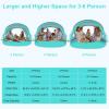 image:imageGorich Beach Tent Sun Shelter with UPF50 UV Protection for 1234567 Person Lightweight amp Portable Beach Shade Canopy with 2 Zippered Doors Easy Setup Family Beach UmbrellaTurquoise