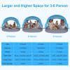 image:imageGorich Beach Tent Sun Shelter with UPF50 UV Protection for 1234567 Person Lightweight amp Portable Beach Shade Canopy with 2 Zippered Doors Easy Setup Family Beach UmbrellaSkyblue