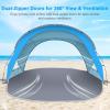 image:imageGorich Beach Tent Sun Shelter with UPF50 UV Protection for 1234567 Person Lightweight amp Portable Beach Shade Canopy with 2 Zippered Doors Easy Setup Family Beach UmbrellaSkyblue