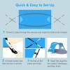 image:imageGorich Beach Tent Sun Shelter with UPF50 UV Protection for 1234567 Person Lightweight amp Portable Beach Shade Canopy with 2 Zippered Doors Easy Setup Family Beach UmbrellaSkyblue