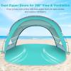 image:imageGorich Beach Tent Sun Shelter with UPF50 UV Protection for 1234567 Person Lightweight amp Portable Beach Shade Canopy with 2 Zippered Doors Easy Setup Family Beach UmbrellaTurquoise
