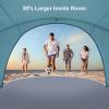 image:imageGorich Beach Tent Sun Shelter with UPF50 UV Protection for 1234567 Person Lightweight amp Portable Beach Shade Canopy with 2 Zippered Doors Easy Setup Family Beach UmbrellaSkyblue