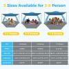 image:imageGorich Beach Tent with Canopy  Easy Setup 345678 Person Portable Sun Shelter UPF 50 UV Protection Sun Shade Lightweight amp Compact Beach Cabana for Family TravelSkyblue