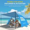 image:imageGorich Beach Tent with Canopy  Easy Setup 345678 Person Portable Sun Shelter UPF 50 UV Protection Sun Shade Lightweight amp Compact Beach Cabana for Family TravelSkyblue