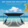 image:imageGorich Beach Tent with Canopy  Easy Setup 345678 Person Portable Sun Shelter UPF 50 UV Protection Sun Shade Lightweight amp Compact Beach Cabana for Family TravelDark ShelterSkyblue