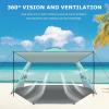 image:imageGorich Beach Tent with Canopy  Easy Setup 345678 Person Portable Sun Shelter UPF 50 UV Protection Sun Shade Lightweight amp Compact Beach Cabana for Family TravelTurquoise