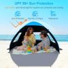 image:imageGorich Easy Pop Up Beach Tent for 34 Person UPF 50 UV Protection Beach Umbrella Sun Shelter Portable Lightweight Shade with Easy Foldable amp Instant SetupDark ShelterSkyblue