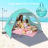 image:imageGorich Easy Pop Up Beach Tent for 34 Person UPF 50 UV Protection Beach Umbrella Sun Shelter Portable Lightweight Shade with Easy Foldable amp Instant SetupTurquoise