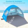 image:imageGorich Easy Pop Up Beach Tent for 34 Person UPF 50 UV Protection Beach Umbrella Sun Shelter Portable Lightweight Shade with Easy Foldable amp Instant SetupSkyblue