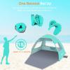 image:imageGorich Easy Pop Up Beach Tent for 34 Person UPF 50 UV Protection Beach Umbrella Sun Shelter Portable Lightweight Shade with Easy Foldable amp Instant SetupTurquoise