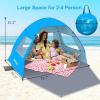 image:imageGorich Easy Pop Up Beach Tent for 34 Person UPF 50 UV Protection Beach Umbrella Sun Shelter Portable Lightweight Shade with Easy Foldable amp Instant SetupSkyblue