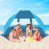 image:imageGorich Portable Beach Tent for 34567 Person with UPF 50 UV Protection Lightweight amp Foldable Sun Shelter with 5 Sand Bags Easy Setup Windproof Beach Umbrella Sun ShadeSkyblue