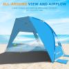 image:imageGorich Portable Beach Tent for 34567 Person with UPF 50 UV Protection Lightweight amp Foldable Sun Shelter with 5 Sand Bags Easy Setup Windproof Beach Umbrella Sun ShadeSkyblue