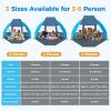 image:imageGorich Portable Beach Tent for 34567 Person with UPF 50 UV Protection Lightweight amp Foldable Sun Shelter with 5 Sand Bags Easy Setup Windproof Beach Umbrella Sun ShadeSkyblue