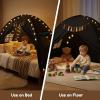 image:imageGorich Twin Bed Tent for Kids Indoor Privacy Toddler Sleeping Canopy with Mesh Window Fits Bunk or Floor Bed Include Star Lights amp Tassels Cozy Playhouse for Boys Girls BirthdayBlack
