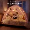 image:imageGorich Twin Bed Tent for Kids Indoor Privacy Toddler Sleeping Canopy with Mesh Window Fits Bunk or Floor Bed Include Star Lights amp Tassels Cozy Playhouse for Boys Girls BirthdayPink