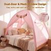 image:imageGorich Twin Bed Tent for Kids Indoor Privacy Toddler Sleeping Canopy with Mesh Window Fits Bunk or Floor Bed Include Star Lights amp Tassels Cozy Playhouse for Boys Girls BirthdayPink