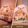 image:imageGorich Twin Bed Tent for Kids Indoor Privacy Toddler Sleeping Canopy with Mesh Window Fits Bunk or Floor Bed Include Star Lights amp Tassels Cozy Playhouse for Boys Girls BirthdayPink