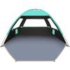 image:imageGorich Beach Tent Sun Shelter for 346810 Person with UPF 50 UV Protection Lightweight amp Easy Setup Beach Shade Canopy Portable Beach Shade Tent Beach CabanaDark ShelterTurquoise