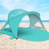 image:imageGorich Beach Tent Sun Shelter with UPF50 UV Protection for 1234567 Person Lightweight amp Portable Beach Shade Canopy with 2 Zippered Doors Easy Setup Family Beach UmbrellaTurquoise
