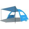 image:imageGorich Beach Tent with Canopy  Easy Setup 345678 Person Portable Sun Shelter UPF 50 UV Protection Sun Shade Lightweight amp Compact Beach Cabana for Family TravelSkyblue
