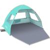 image:imageGorich Easy Pop Up Beach Tent for 34 Person UPF 50 UV Protection Beach Umbrella Sun Shelter Portable Lightweight Shade with Easy Foldable amp Instant SetupTurquoise