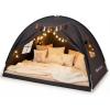 image:imageGorich Twin Bed Tent for Kids Indoor Privacy Toddler Sleeping Canopy with Mesh Window Fits Bunk or Floor Bed Include Star Lights amp Tassels Cozy Playhouse for Boys Girls BirthdayBlack