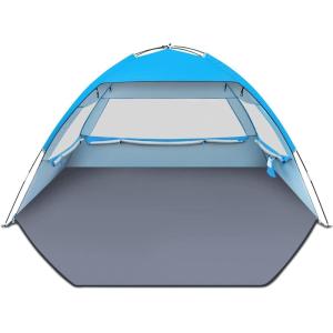 image:imageGorich Beach Tent Sun Shelter for 346810 Person with UPF 50 UV Protection Lightweight amp Easy Setup Beach Shade Canopy Portable Beach Shade Tent Beach CabanaBlue