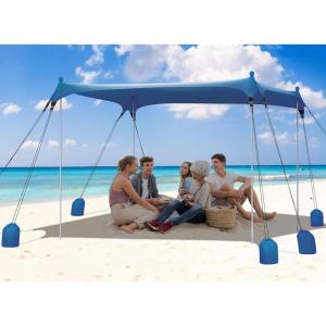 image:imageGorich Beach Tent Sun Shelter with 8 Sandbags UPF50 Protection amp Windproof Pop Up Beach Canopy Tent Sun Shade for Family Travel amp Camping Easy Setup Canopy UmbrellaNavy