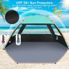 image:imageGorich Beach Tent for 3 People  Beach Tent Poles for Replacement 3 People Dark Shelter Turquorise