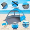 image:imageGorich Beach Tent for 6 People  Beach Tent Poles for Replacement 8 People Sky Blue