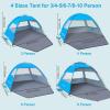 image:imageGorich Beach Tent for 6 People  Beach Tent Poles for Replacement 8 People Sky Blue