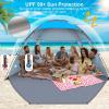 image:imageGorich Beach Tent for 6 People  Beach Tent Poles for Replacement 8 People Sky Blue