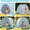 image:imageGorich Pop Up Baby Beach Tent with UPF50 UV Protection Portable Toddler Sun Shelter with Mesh Ventilation Lightweight amp Foldable Play Shade Tent for Beach Park amp BackyardLight Blue