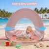 image:imageGorich Pop Up Baby Beach Tent with UPF50 UV Protection Portable Toddler Sun Shelter with Mesh Ventilation Lightweight amp Foldable Play Shade Tent for Beach Park amp BackyardSweet Pink