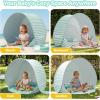 image:imageGorich Pop Up Baby Beach Tent with UPF50 UV Protection Portable Toddler Sun Shelter with Mesh Ventilation Lightweight amp Foldable Play Shade Tent for Beach Park amp BackyardMint Green