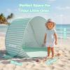 image:imageGorich Pop Up Baby Beach Tent with UPF50 UV Protection Portable Toddler Sun Shelter with Mesh Ventilation Lightweight amp Foldable Play Shade Tent for Beach Park amp BackyardMint Green